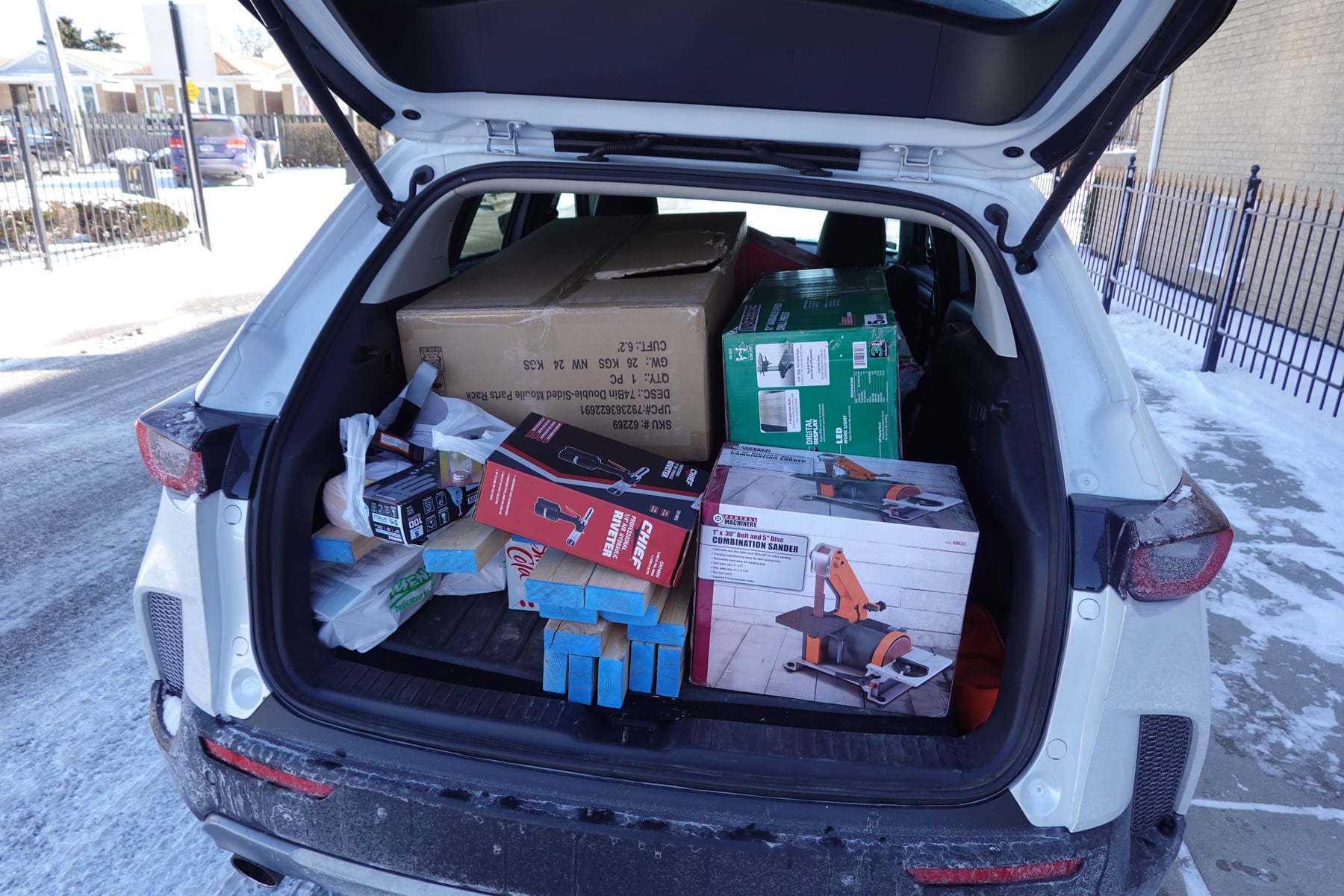 The trunk after another tool run.