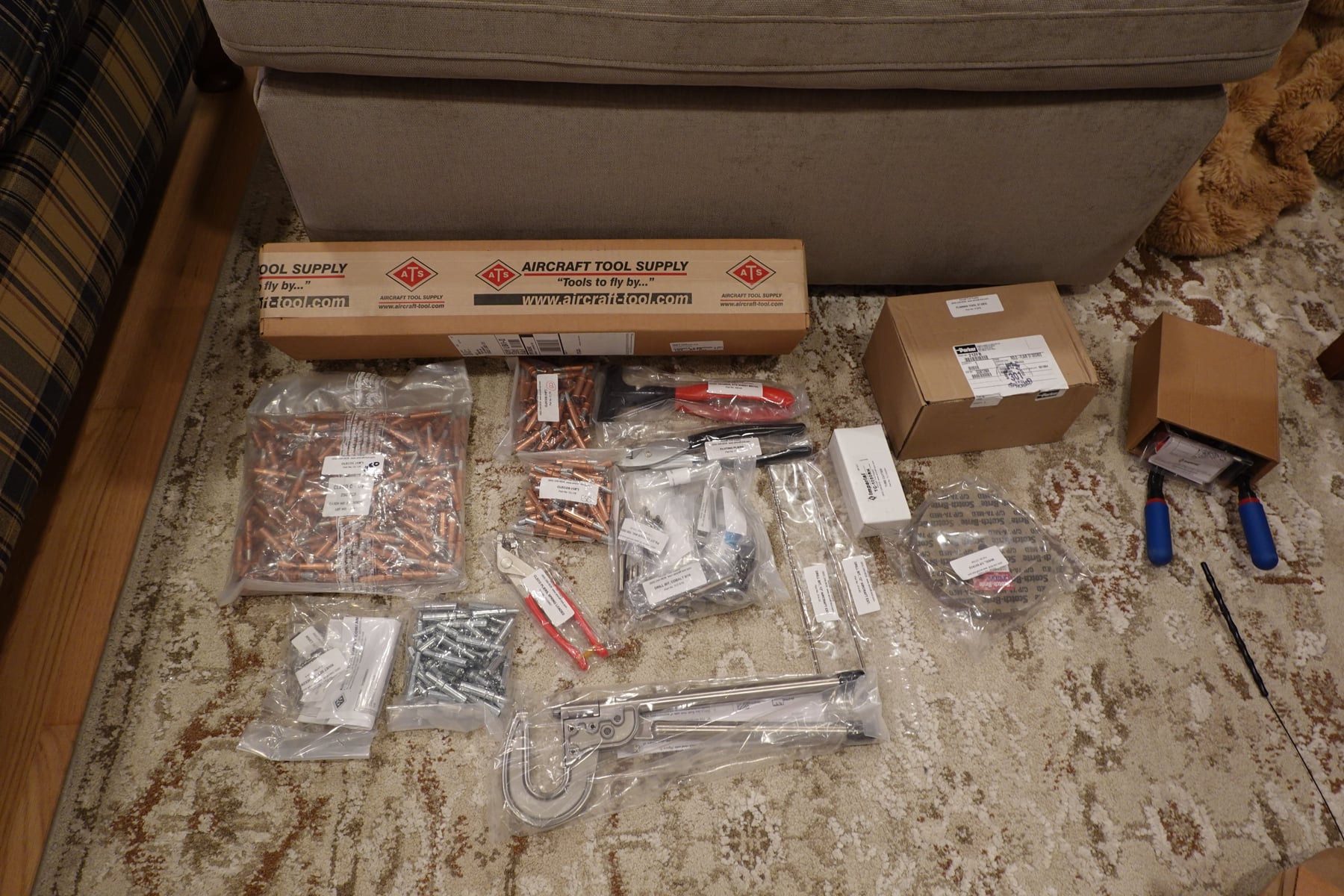 An Aircraft Tool Supply order laid out.